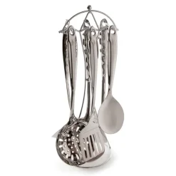 Flash Sale 6 Ustensiles et leur support inox Ustensiles De Préparation