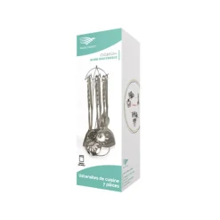 Flash Sale 6 Ustensiles et leur support inox Ustensiles De Préparation