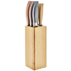 Hot Bloc 5 couteaux métallisés Couteaux À Pain|Blocs Couteaux De Cuisine