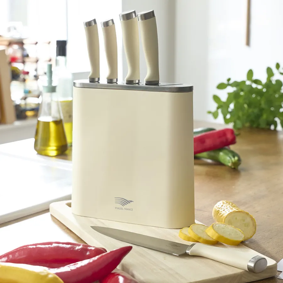 Sale Bloc 5 couteaux vintage Blocs Couteaux De Cuisine