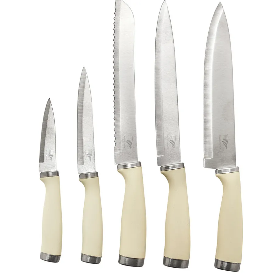 Sale Bloc 5 couteaux vintage Blocs Couteaux De Cuisine