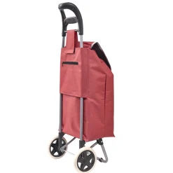 Shop Chariot de courses avec 2 sacs interchangeables Panier De Rangement