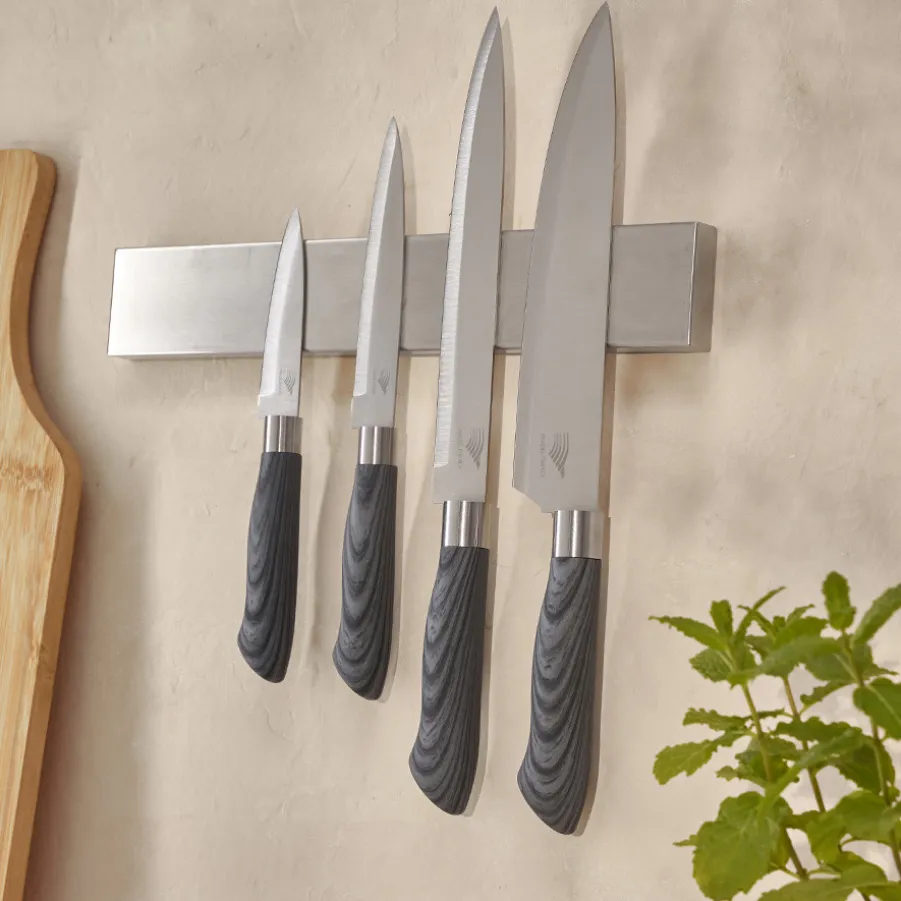 Discount Coffret 4 couteaux avec support magnétique Sets De Couteaux De Cuisine|Coffrets Couteaux De Cuisine