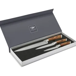 New Coffret 3 couteaux tout inox effet bois Sets De Couteaux De Cuisine|Coffrets Couteaux De Cuisine