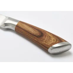 New Coffret 3 couteaux tout inox effet bois Sets De Couteaux De Cuisine|Coffrets Couteaux De Cuisine