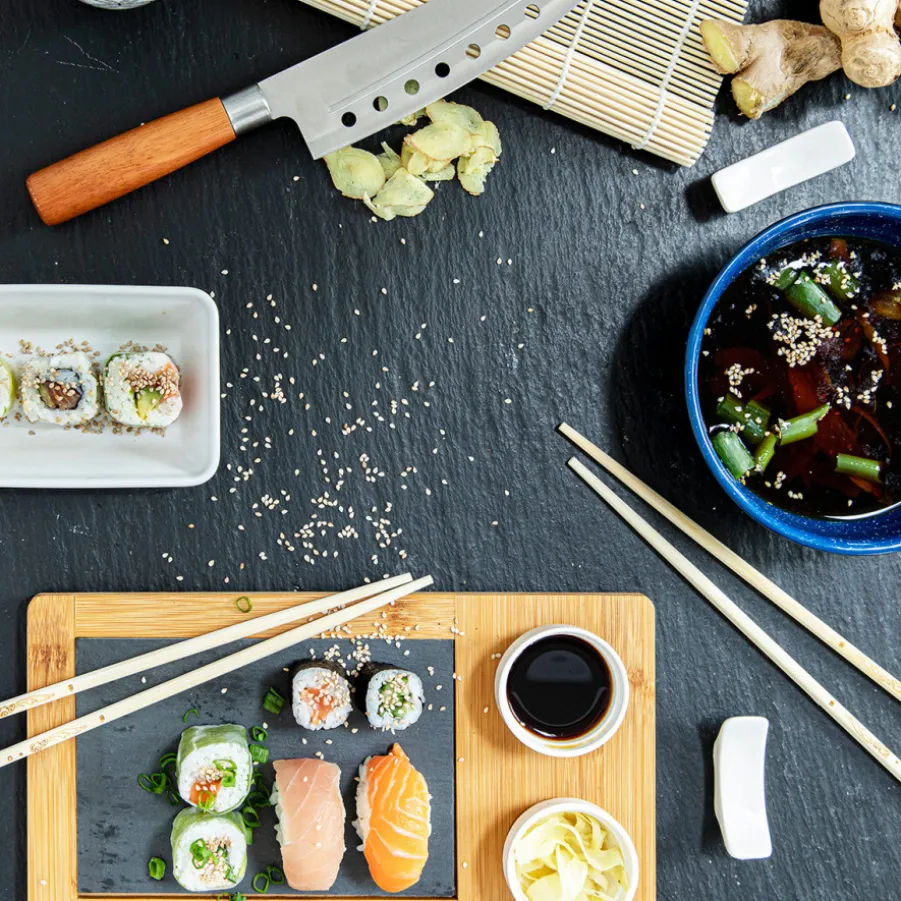Hot Coffret makis et sushis 9 pièces Coffrets Couteaux De Cuisine
