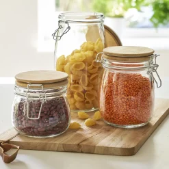 Cheap Lot de 3 bocaux en verre Boite De Conservation Alimentaire|Boite De Rangement Cuisine