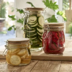 Cheap Lot de 3 bocaux en verre Boite De Conservation Alimentaire|Boite De Rangement Cuisine