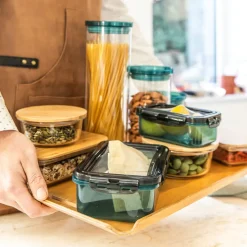 Discount Lot de 3 boîtes avec couvercle flexible Boite De Conservation Alimentaire