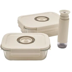 Clearance Lot de 2 boîtes de conservation vide d'air avec pompe Boite De Conservation Alimentaire