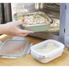 Best Lot de 2 boîtes inox micro-ondables Lunch Box|Boite De Conservation Alimentaire