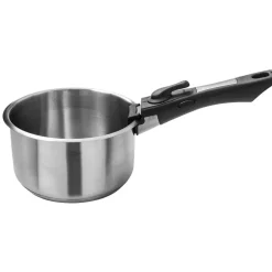 Hot Lot de 3 casseroles inox + 1 manche amovible Batteries De Cuisine|Casseroles