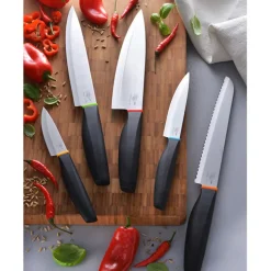 Flash Sale Lot de 5 couteaux bague couleur Sets De Couteaux De Cuisine|Couteaux Fruits Et Légumes