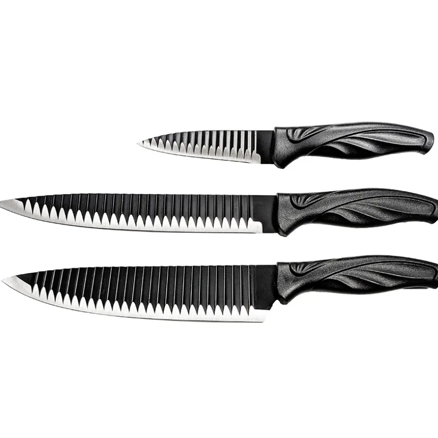 New Lot de 3 couteaux lame glissante Sets De Couteaux De Cuisine