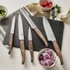 Outlet Lot de 5 couteaux manche bois Sets De Couteaux De Cuisine|Couteaux Fruits Et Légumes