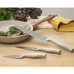 Cheap Lot de 3 couteaux "Organic" Sets De Couteaux De Cuisine|Couteaux Fruits Et Légumes