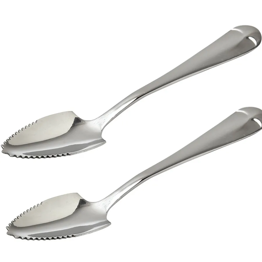 Cheap Lot de 2 cuillères à pamplemousse Couverts Et Ménagères|Ustensiles De Préparation