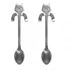 Cheap Lot de 2 cuillères chat Couverts Et Ménagères