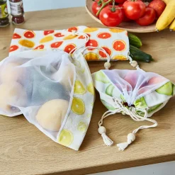 New Lot de 3 filets à provisions Panier De Rangement