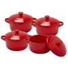 Shop Lot de 4 mini-cocottes Plats À Four|Cocottes Et Roasters