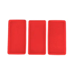 Clearance Lot de 3 moules à génoise individuels Plaques À Pâtisserie|Moules En Silicone