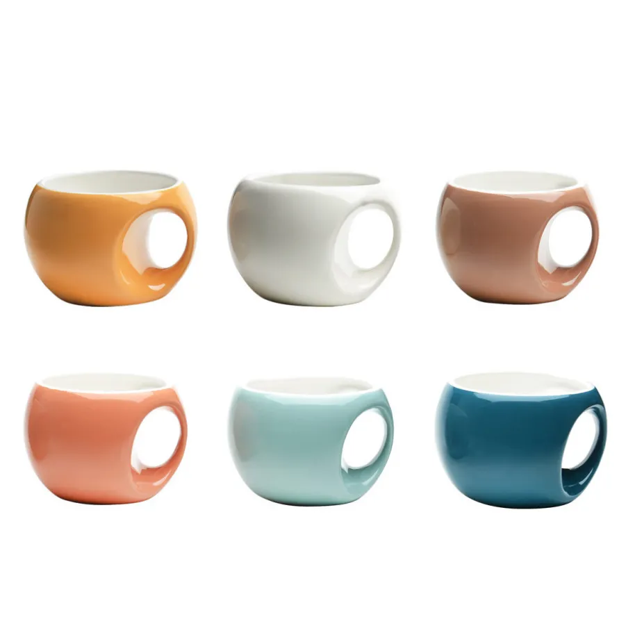 New Lot de 6 mugs rétro Tasses Et Mugs