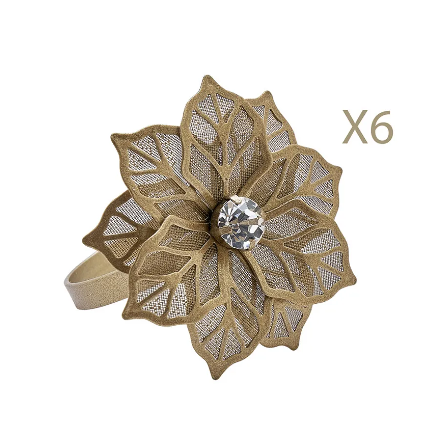 Sale Lot de 6 ronds de serviette Accessoires De Table