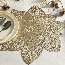 Best Sale Lot de 6 sets de table forme poinsettia Sets De Table