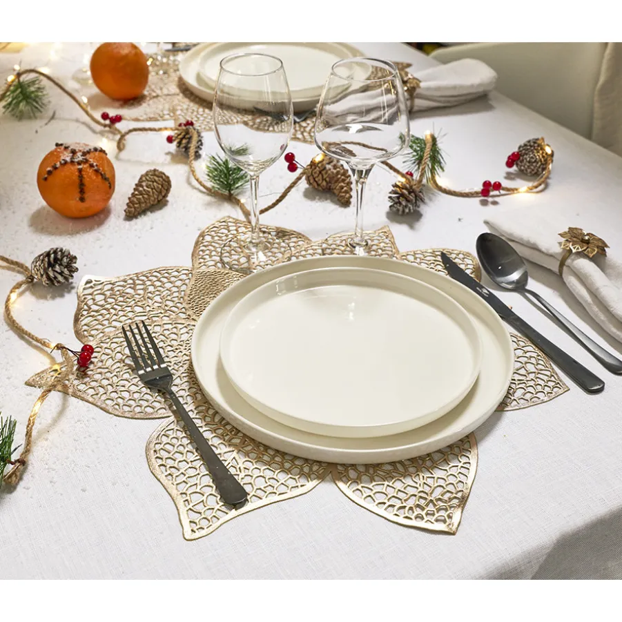 Best Sale Lot de 6 sets de table forme poinsettia Sets De Table