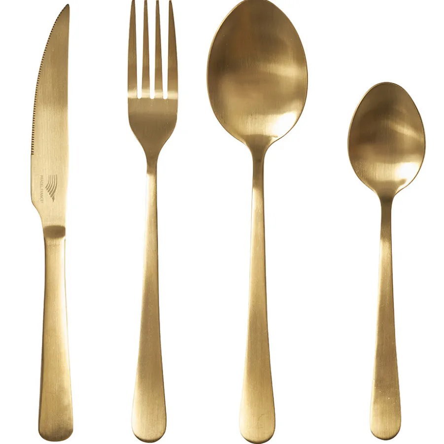 Best Sale Ménagère "ALBI" 24 pièces - Dorée Couverts Et Ménagères