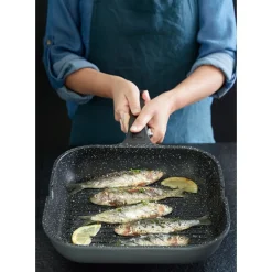 Sale Poêle grill fonte d'aluminium Plancha, Barbecue Et Grill|Poêles