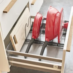 Store Range-poêles et couvercles ajustable Autour De L’évier