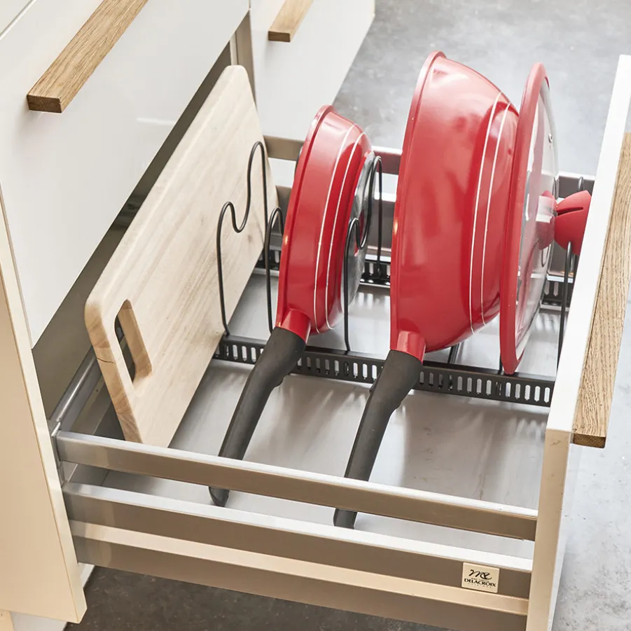 Store Range-poêles et couvercles ajustable Autour De L’évier