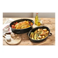 Clearance Rôtissoire saveur 2 en 1 Plats À Four|Cocottes Et Roasters
